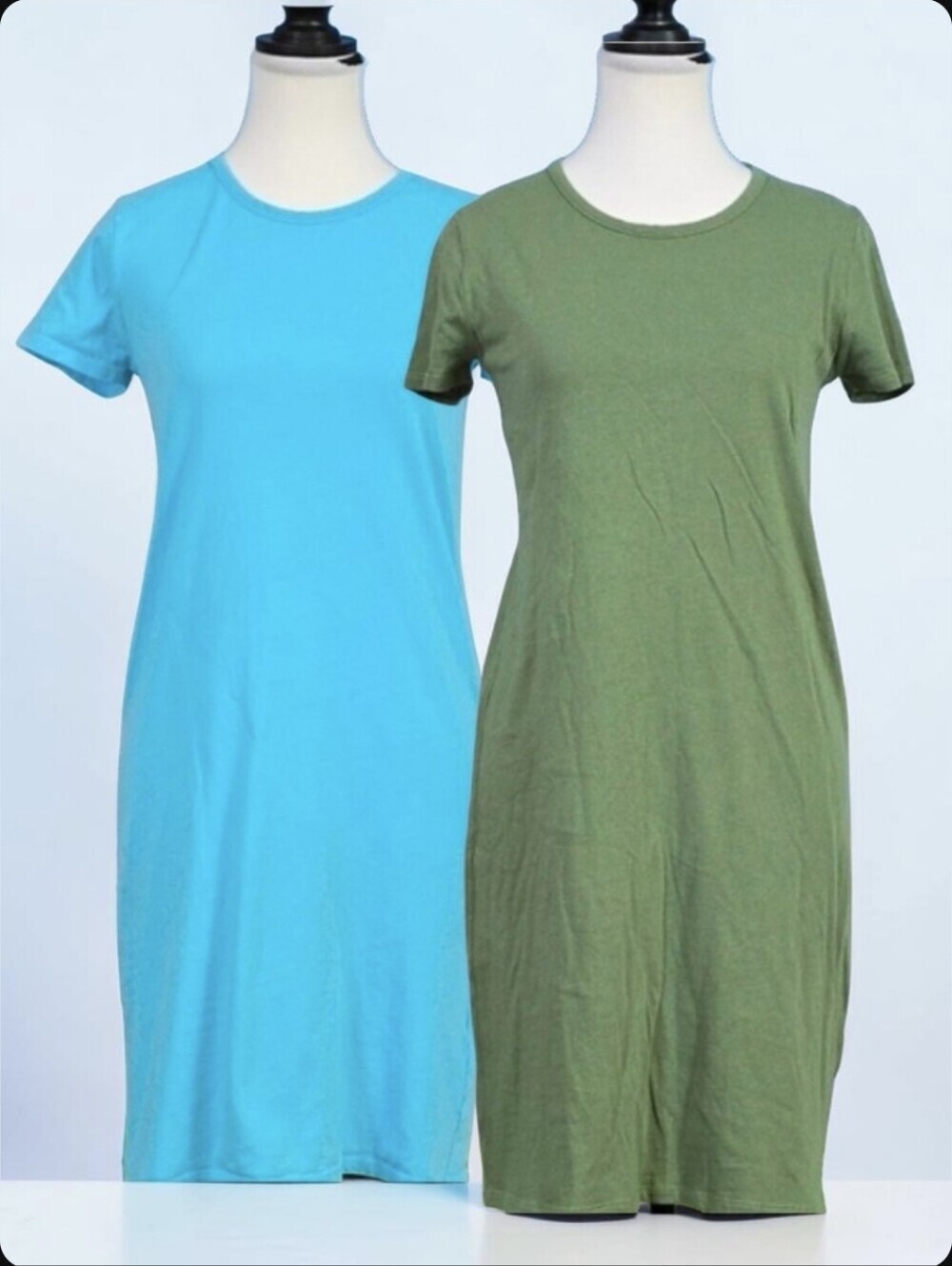 J. CREW | 100% COTTON CASUAL COMFORTABLE CREW NECK T-SHIRT DRESS -2 DRES…